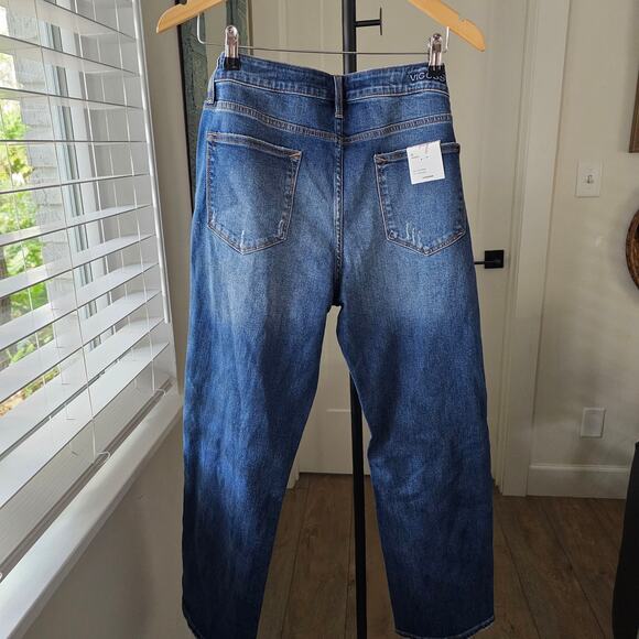 NWT Vigoss Frankie Slim Straight Jeans Womens size 31 Medium Wash - Picture 7 of 9